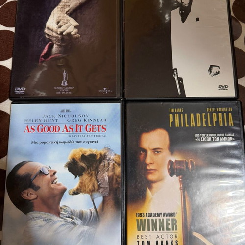 Collection of 15 Oscar-winning DVDs used, Greek subtitles