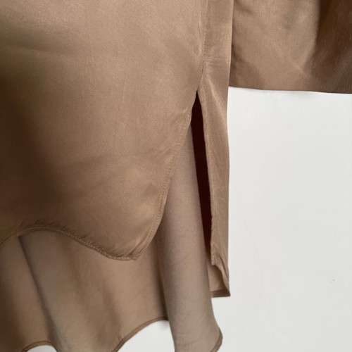 Zara Oversized πουκάμισο φόρεμα σατινέ μέγεθος S σαν καινούργιο, μπεζ taupe