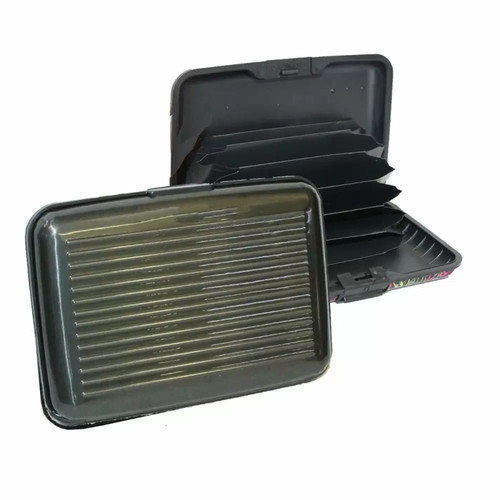 Aluminum credit card holder black new, anti-theft RFID
