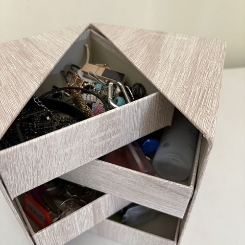 Jewelry organizer box with drawers, new