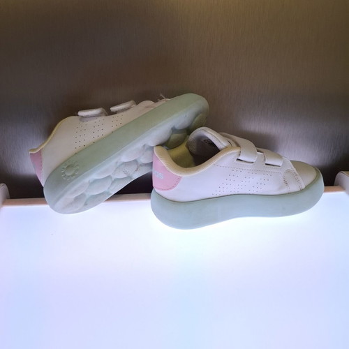 Adidas Bubble kids' sports shoes size 26 used, white mint pink