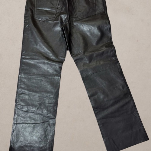 Leather pants black like new, size XXL
