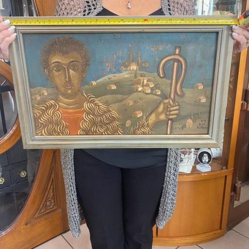 Painting Fotis Kontoglou used 24x43cm