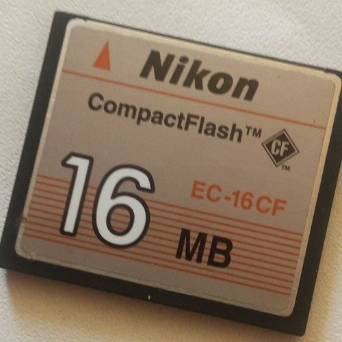 Nikon EC-16CF Compact Flash 16MB used, collectible 1999