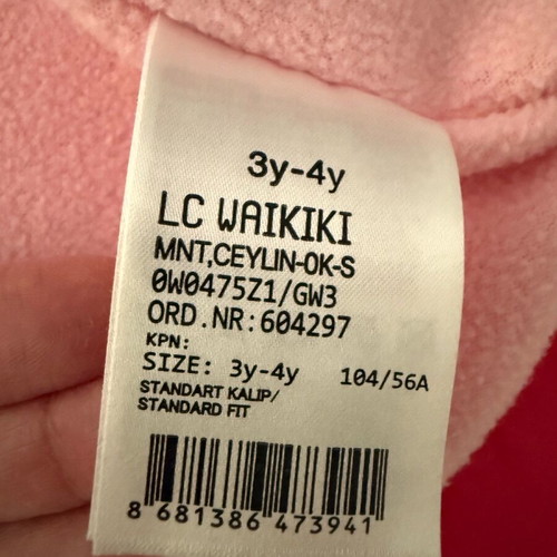 Lc Waikiki jacket for girl 3-4 years like new, pink fuchsia