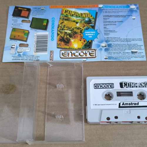 Commando (Encore) Amstrad Cassette like new