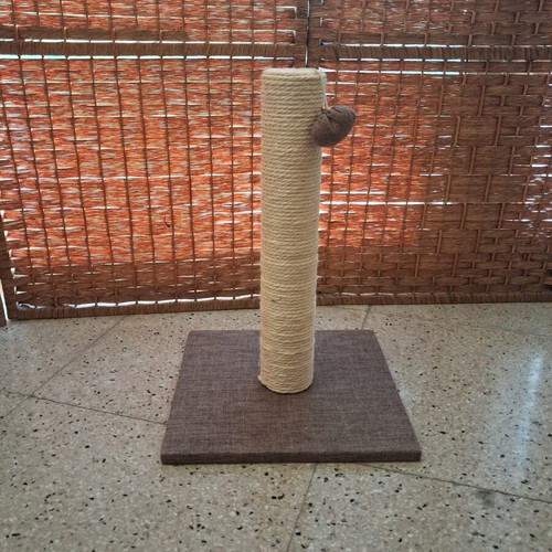 Cat scratching post with toy