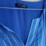 Massimo Dutti silk tunic, size 38, blue