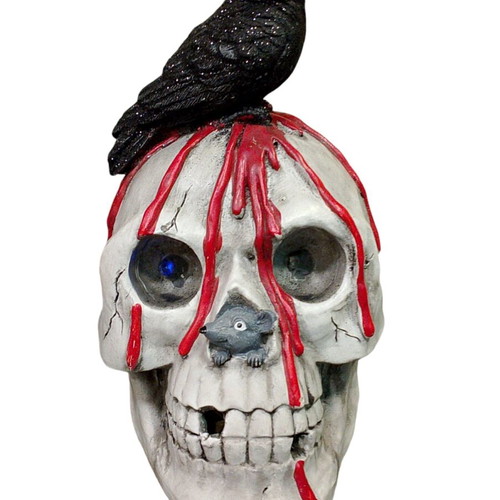 Halloween skull with light and scary sounds new