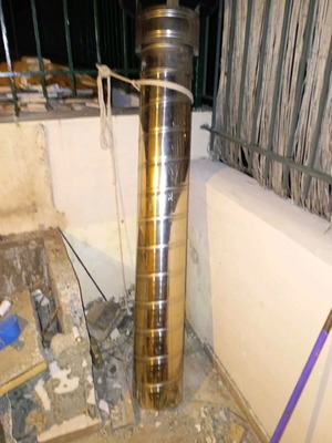 BBQ chimney with cap like new, length 170