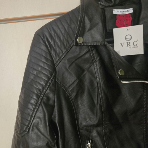 TechnoLeather Jacket medium new, black, lined inside