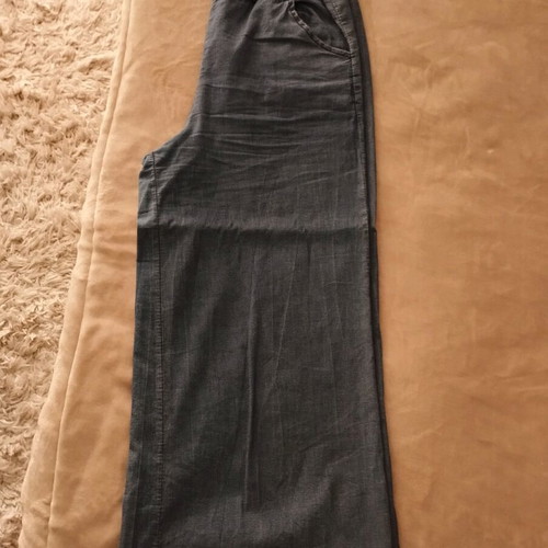 Zip culottes with fabric belt used, blue, size S