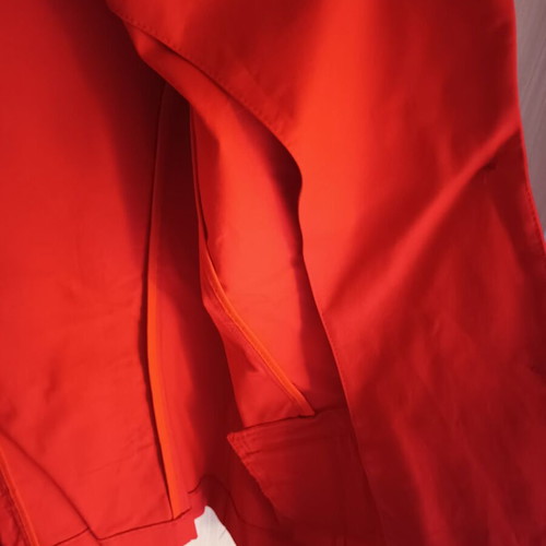 Women's red jacket size 56 like new with shoulder pads