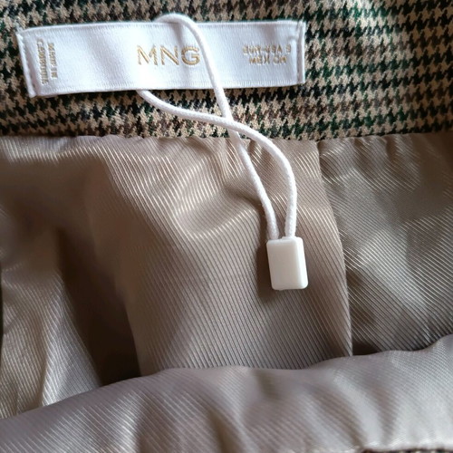 Mango skirt S-M like new, beige and brown with belt