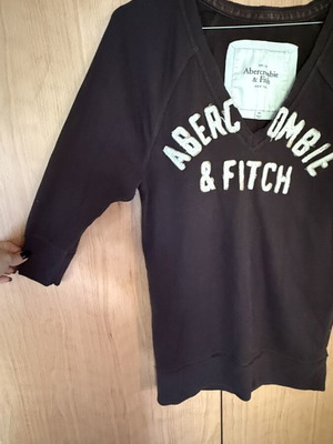 Abercrombie & Fitch blouse brown cotton 3/4 sleeves like new XS-S