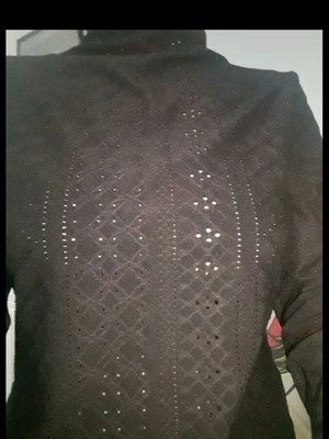 Shein black shirt like new, size L with raised collar