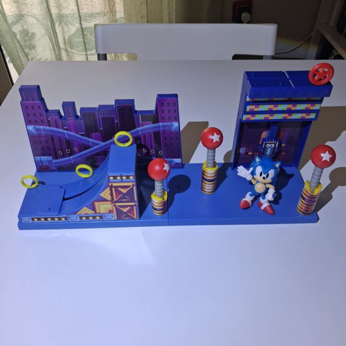 Sonic The Hedgehog Studiopolis Zone Playset Jakks Pacific like new