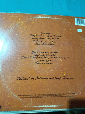 Phil Collins No Jacket Required vinyl record