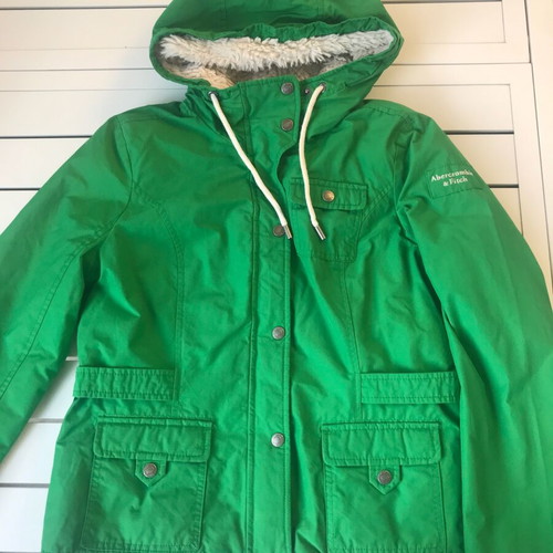 Abercrombie & Fitch girls' jacket, green, warm lined