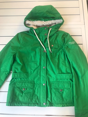 Abercrombie & Fitch girls' jacket, green, warm lined