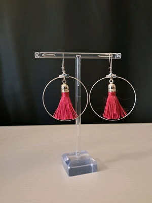 Tassel earrings new, with or without cap in various colors