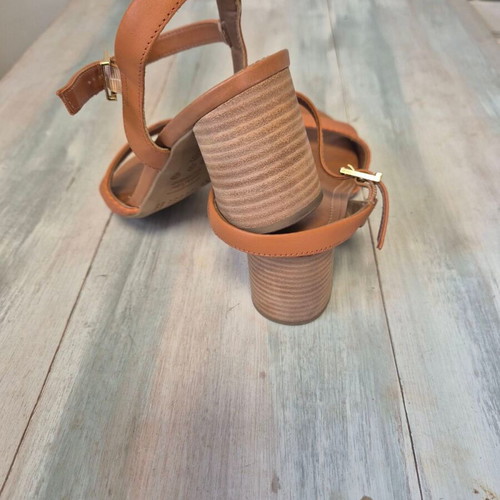 Usaflex orange sandals size 40 like new, 7.5 cm heel