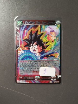 Dragonball TCG Foil Exalted Trio Son Goten μεταχειρισμένο
