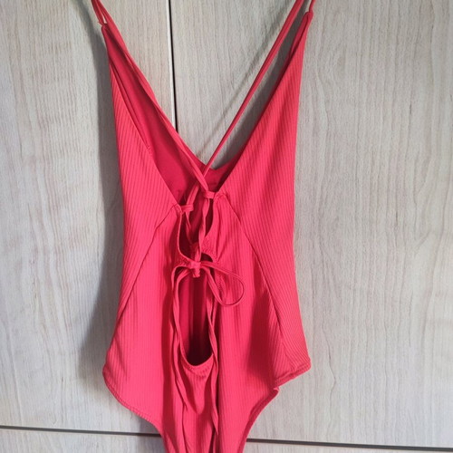 One-piece swimsuit like new, red, size L