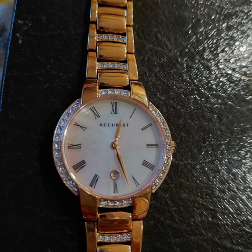 Accurist Signature women's watch rose gold with crystals new