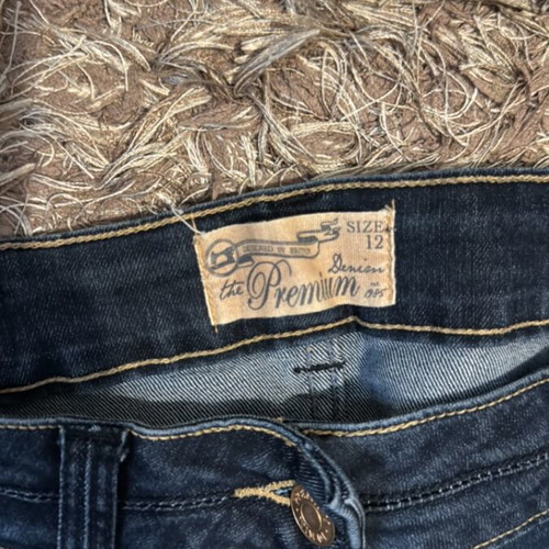 Jeans size 12 used, elastic, blue