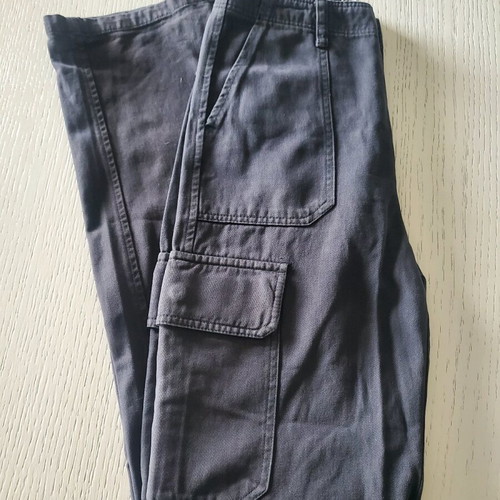 Zara denim pants anthracite with pockets new