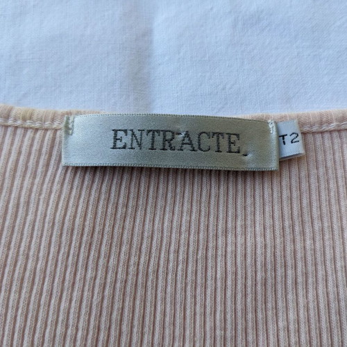 Entracte pink blouse used with elastic lace, size S