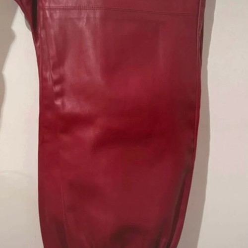 Zara leather pants like new, red, size XS 34