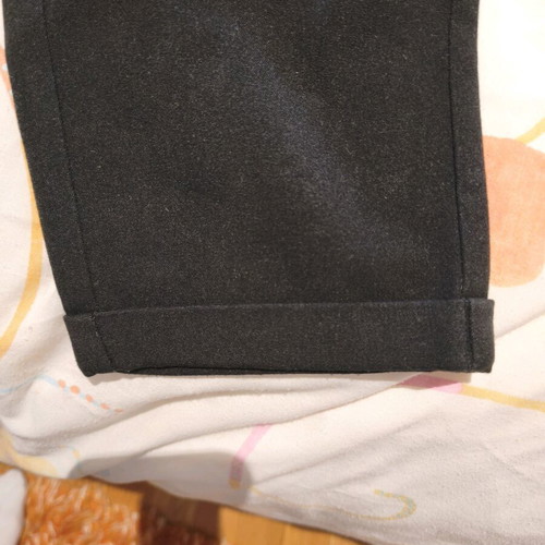 Stradivarius pants black and striped like new, summer wear