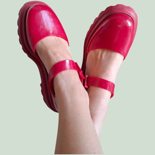 Melissa platform sandals like new, red, size 40