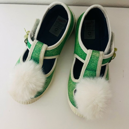 Tinkerbell shoes used, green, size 26, carnival