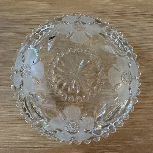 Crystal bowls set of 4, new, 11.5x4 cm