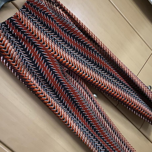 Patterned pants new, size L, multicolor