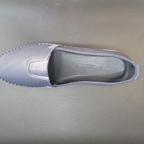 Ballerinas blue leather, new with anatomical insole