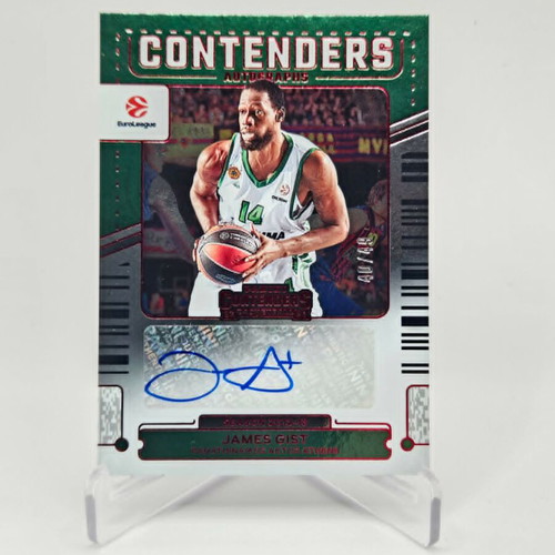 Panini Contenders Euroleague Mike Gist Autograph card /49 like new