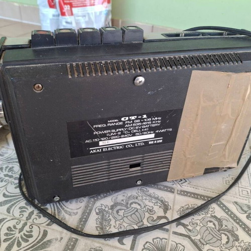 Vintage AKAI CT-1 Radio Cassette Player, Made in Japan
