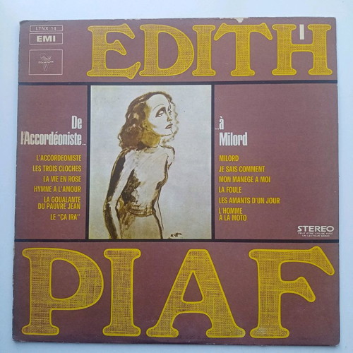 Edith Piaf vinyl used, 1973, Turkey