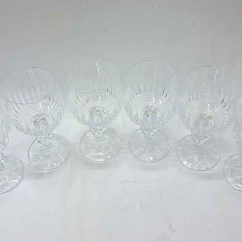 Bohemia Vintage Crystal Wine Glasses set of 6 like new
