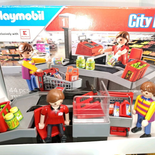 Playmobil City Life Kaufland Kasse 71387 like new, limited edition