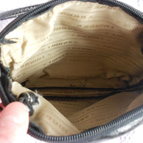 Thiros crossbody bag like new, off black, small size