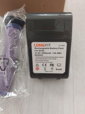 Μπαταρία Longfit 6500mAh για Dyson V6 DC62 με φίλτρο και αξεσουάρ καινούργια