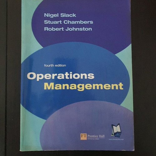 Operations Management book used, 2004 edition, English