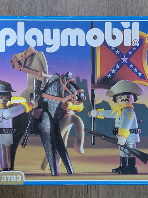 Playmobil Western 3783 Νότιοι με σημαία σετ μεταχειρισμένο, με κουτί
