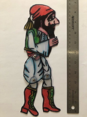 Karagiozis Shadow Theater Hatzivatis new handmade collectible