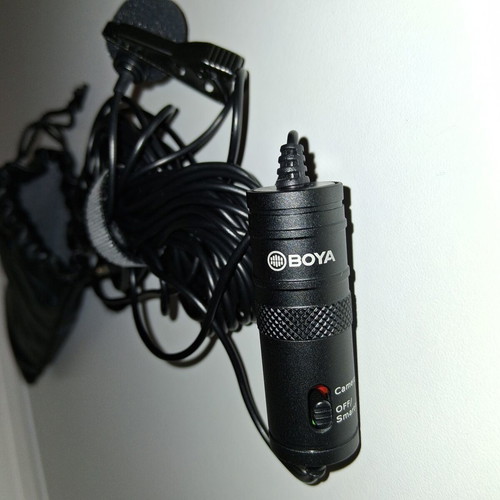 Boya BY-M1 Condenser Microphone Clip On for Camera, New